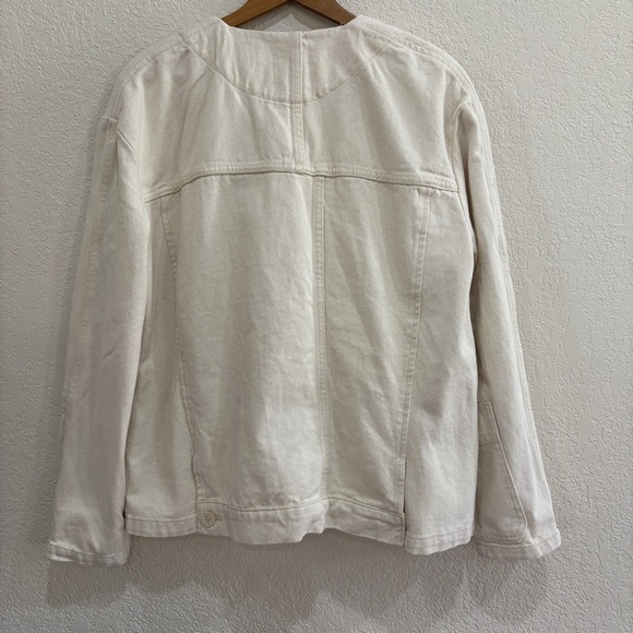 Zara Women's Off-White The Deconstructed Over-shirt - Picture 8 of 9